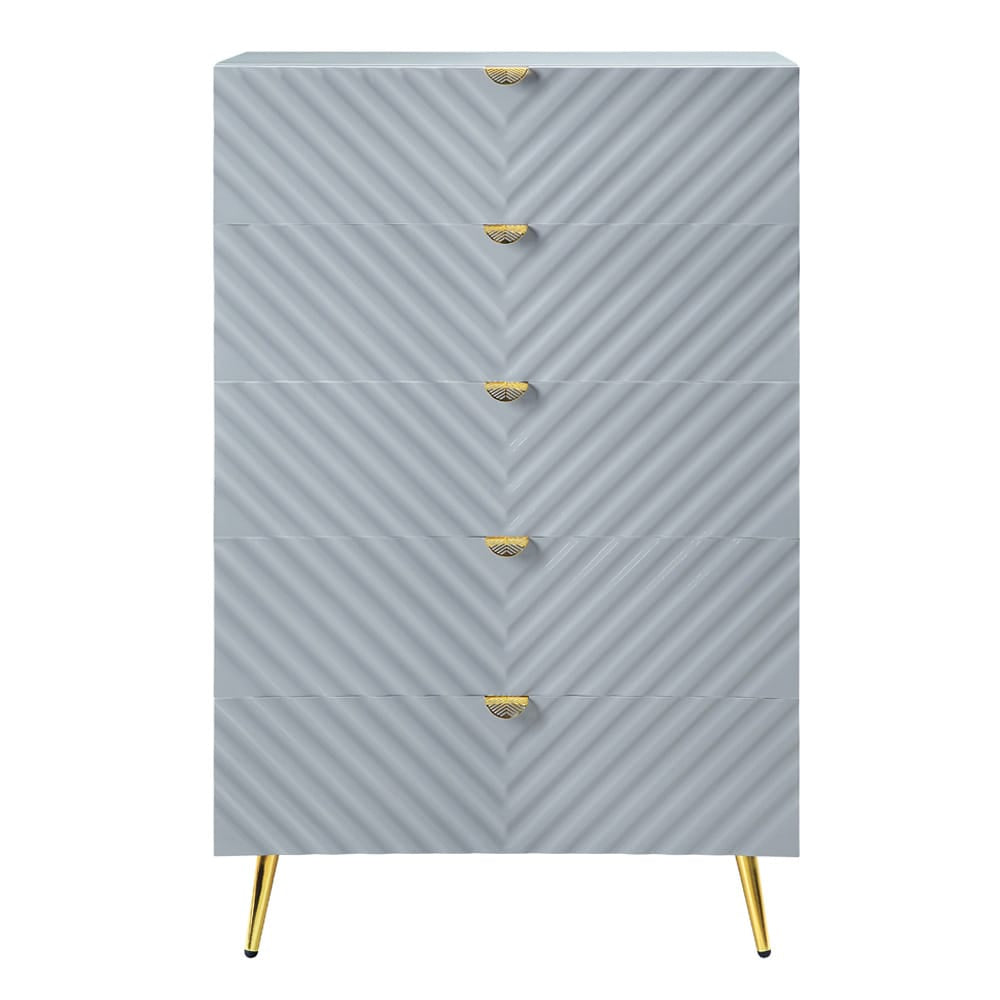 ACME Furniture - Gaines - Chest - Gray High Gloss Finish - BD01044A view 2