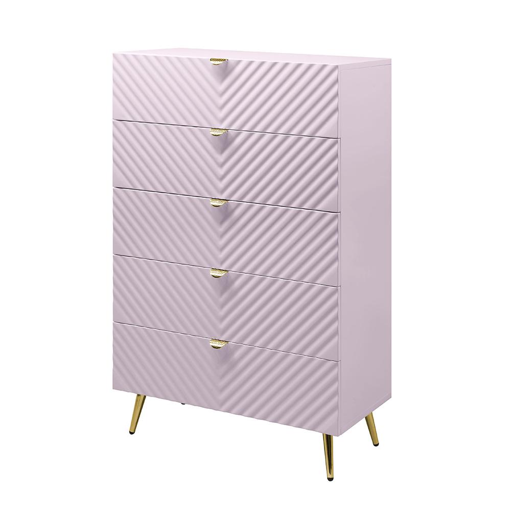 ACME Furniture - Gaines Chest - Pink High Gloss Finish - BD02666 veiw 1