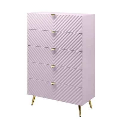 ACME Furniture - Gaines Chest - Pink High Gloss Finish - BD02666 veiw 2