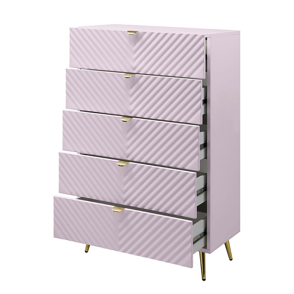 ACME Furniture - Gaines Chest - Pink High Gloss Finish - BD02666 veiw 5