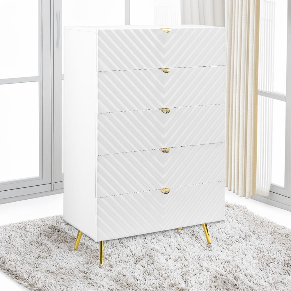 ACME Furniture - Gaines - Chest - White High Gloss  - BD01038A view 4