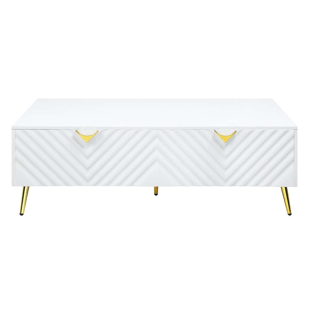 ACME Furniture - Gaines Coffee Table - White High Gloss - LV01139 view 2