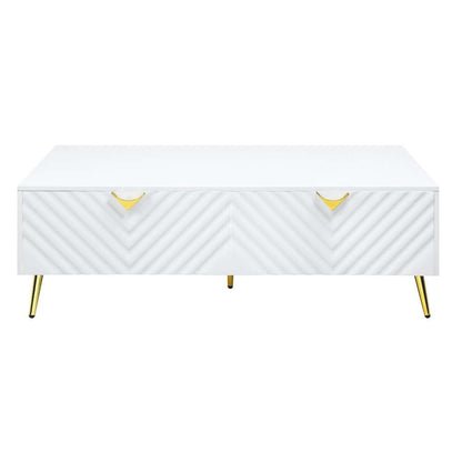 ACME Furniture - Gaines Coffee Table - White High Gloss - LV01139 view 2