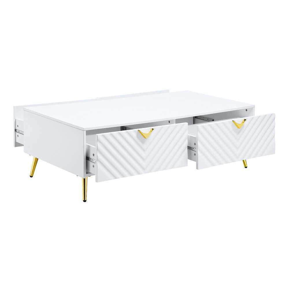 ACME Furniture - Gaines Coffee Table - White High Gloss - LV01139 view 3