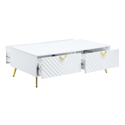 ACME Furniture - Gaines Coffee Table - White High Gloss - LV01139 view 3