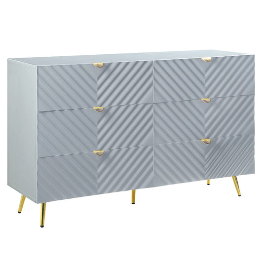 ACME Furniture - Gaines - Dresser - Gray High Gloss Finish - BD01043A view 1