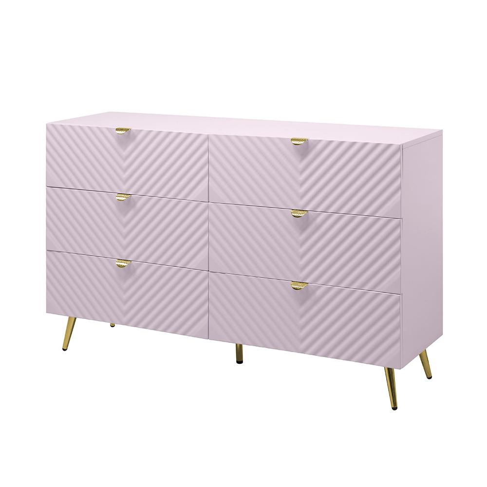 ACME Furniture - Gaines Dresser - Pink High Gloss Finish - BD02665 veiw 1