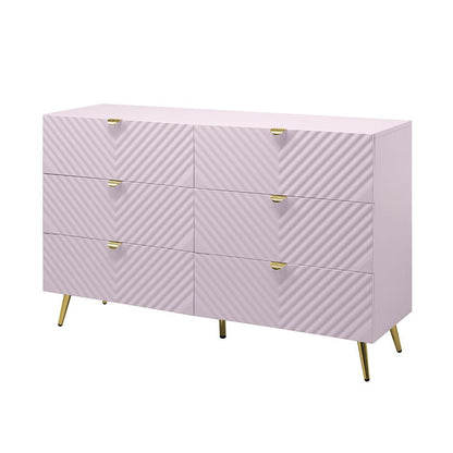 ACME Furniture - Gaines Dresser - Pink High Gloss Finish - BD02665 veiw 1