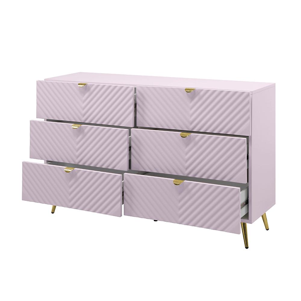 ACME Furniture - Gaines Dresser - Pink High Gloss Finish - BD02665 veiw 4