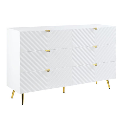 ACME Furniture - Gaines - Dresser - White High Gloss  - BD01037A view 1