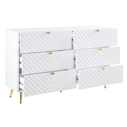 ACME Furniture - Gaines - Dresser - White High Gloss  - BD01037A view 3