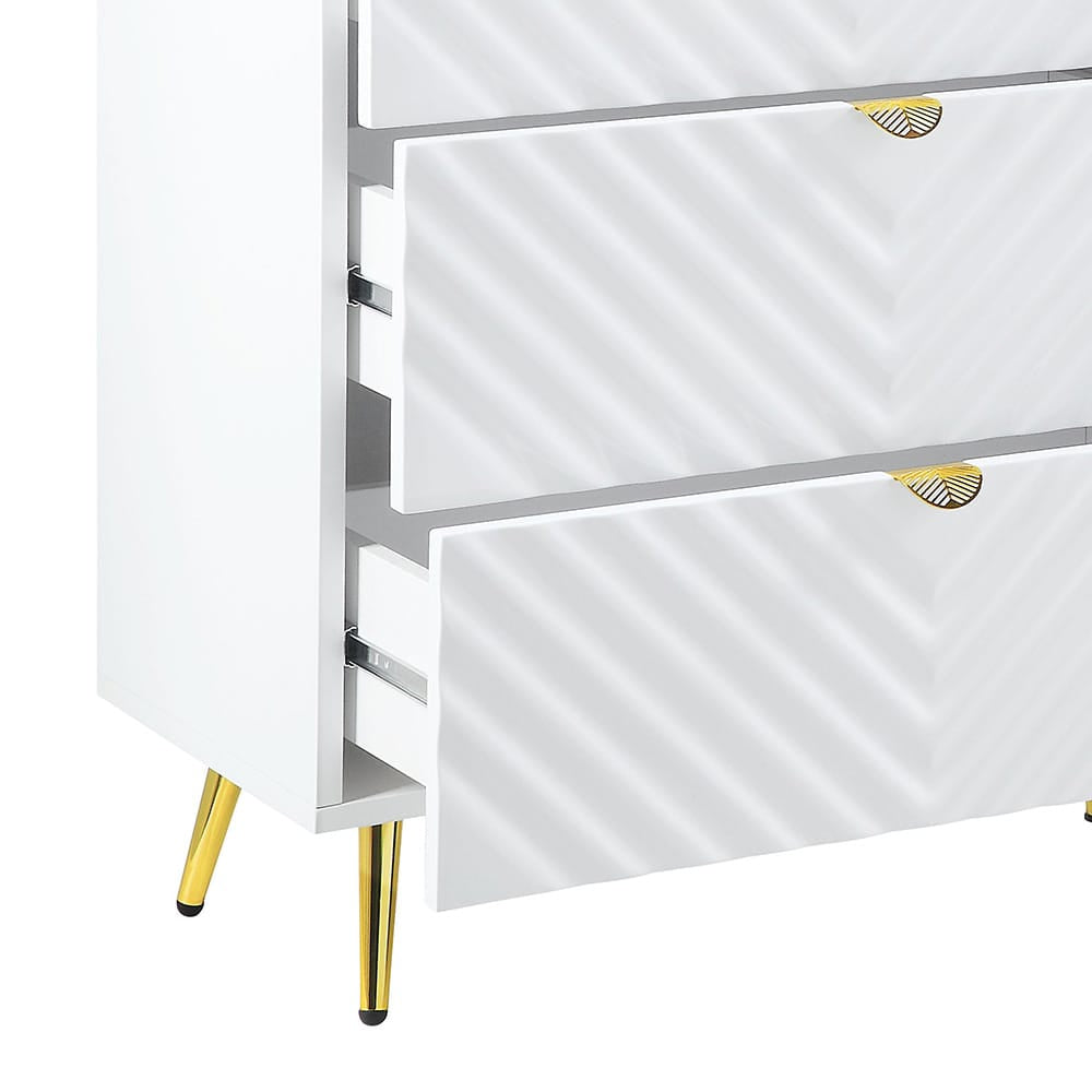 ACME Furniture - Gaines - Dresser - White High Gloss  - BD01037A view 4