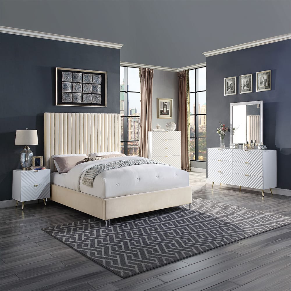 ACME Furniture - Gaines - Dresser - White High Gloss  - BD01037A view 6