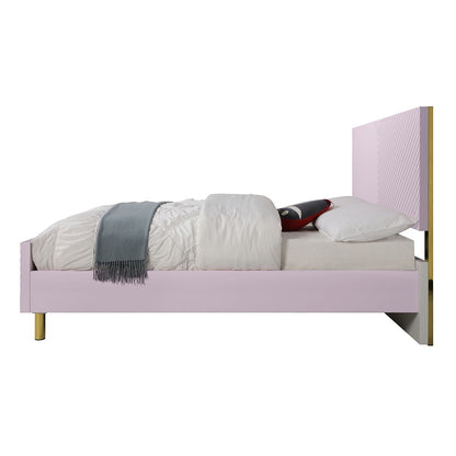 ACME Furniture - Gaines Full Bed - Pink High Gloss Finish - BD02660F view 3