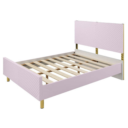 ACME Furniture - Gaines Full Bed - Pink High Gloss Finish - BD02660F view 4
