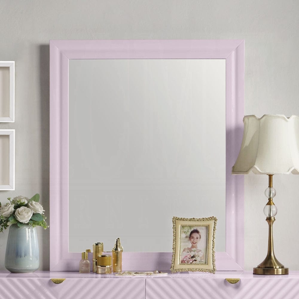 ACME Furniture - Gaines Mirror - Pink High Gloss Finish - BD02664 view 4