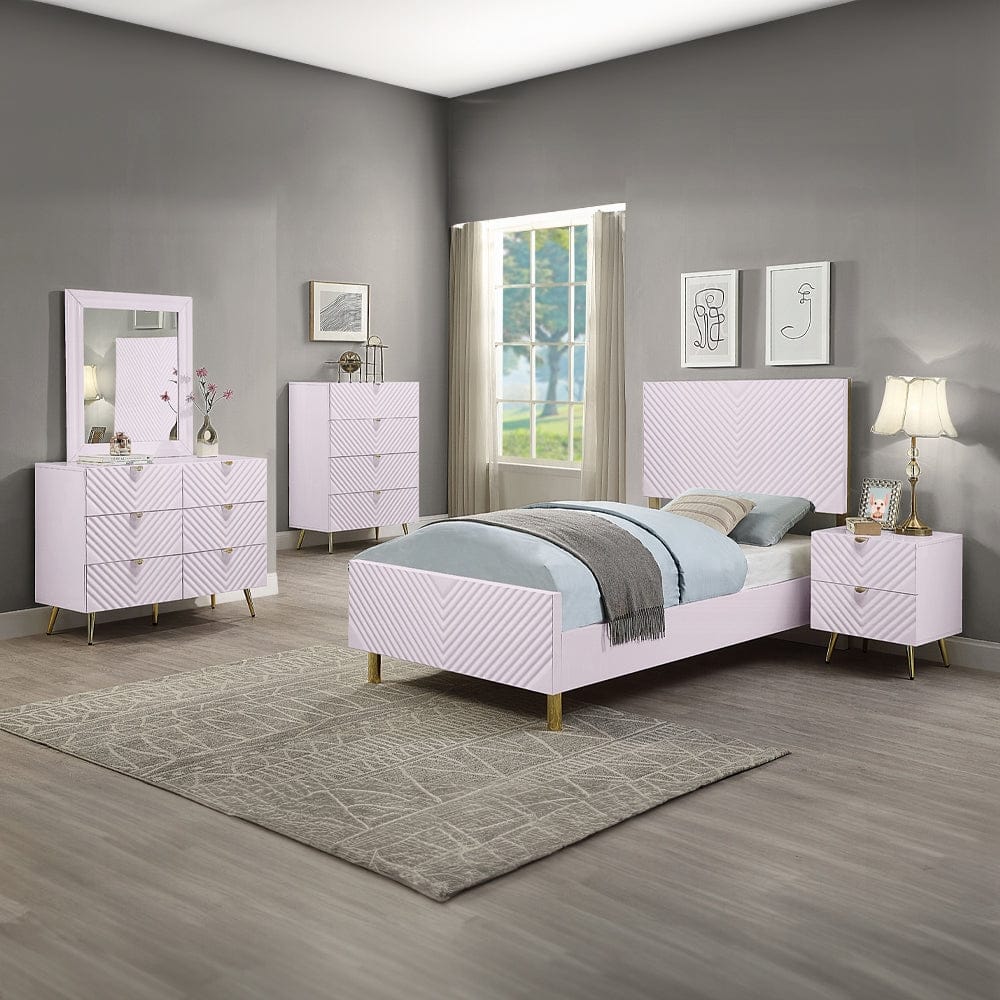 ACME Furniture - Gaines Mirror - Pink High Gloss Finish - BD02664 view 7