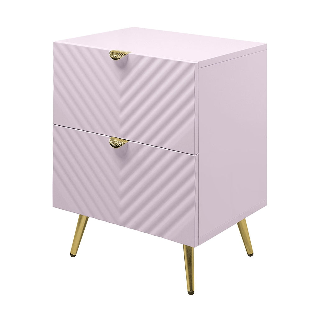 ACME Furniture - Gaines Nightstand - Pink High Gloss Finish - BD02663 view 1