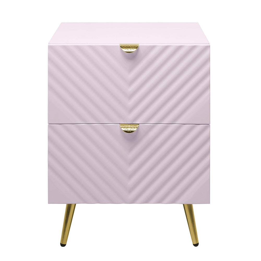 ACME Furniture - Gaines Nightstand - Pink High Gloss Finish - BD02663 view 2