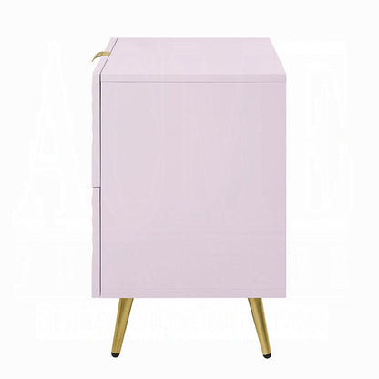 ACME Furniture - Gaines Nightstand - Pink High Gloss Finish - BD02663 view 3