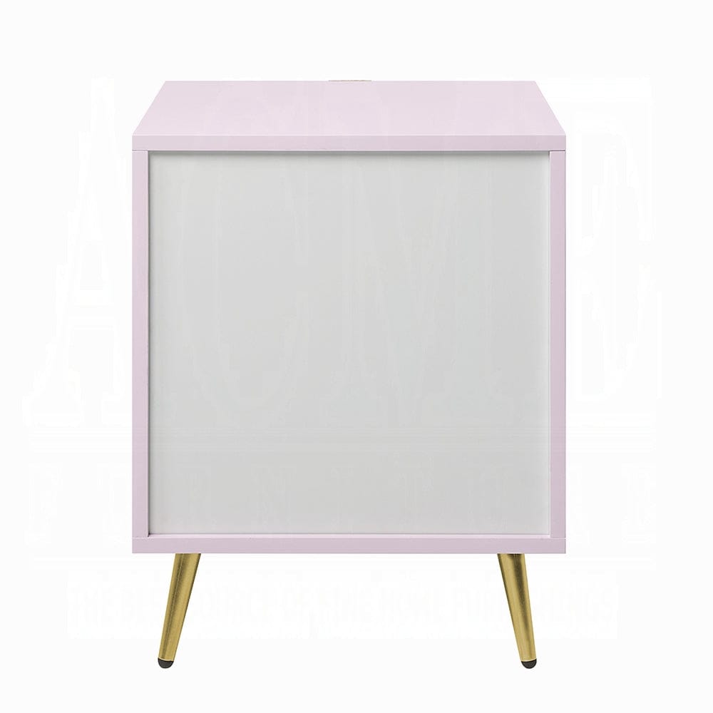 ACME Furniture - Gaines Nightstand - Pink High Gloss Finish - BD02663 view 5