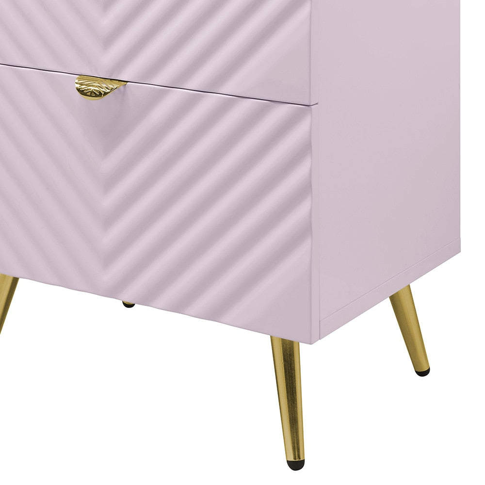 ACME Furniture - Gaines Nightstand - Pink High Gloss Finish - BD02663 view 8