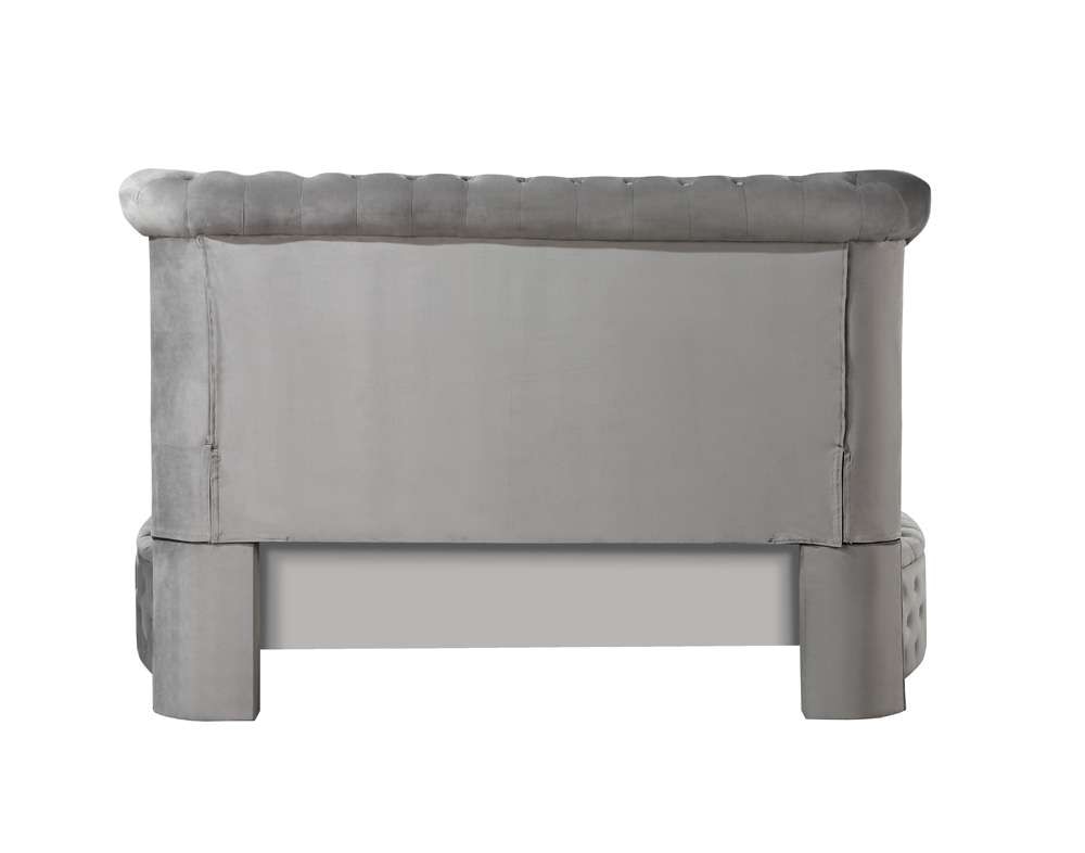 ACME Furniture - Gaiva Queen Bed w/Storage - Gray Velvet - BD00967Q veiw 4
