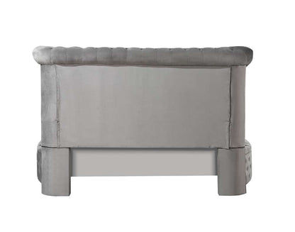 ACME Furniture - Gaiva Queen Bed w/Storage - Gray Velvet - BD00967Q veiw 4