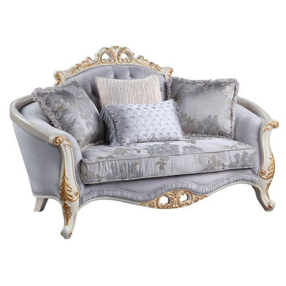 ACME Furniture - Galelvith - Loveseat w/4 Pillows - Gray Fabric - LV00255A view 1