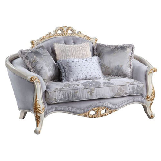 ACME Furniture - Galelvith - Loveseat w/4 Pillows - Gray Fabric - LV00255A view 1