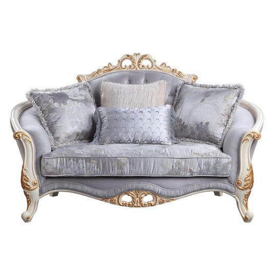 ACME Furniture - Galelvith - Loveseat w/4 Pillows - Gray Fabric - LV00255A view 2