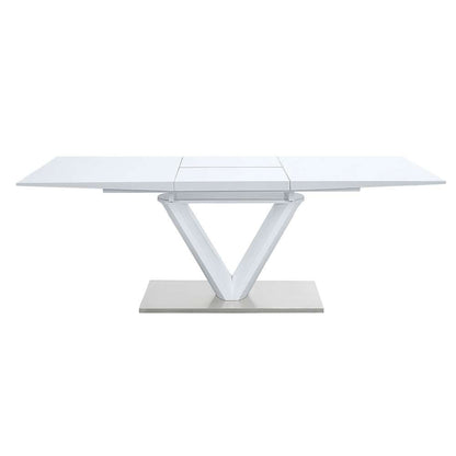 ACME Furniture - Gallegos Dining Table - White High Gloss - DN01947 veiw 1