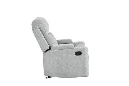 ACME Furniture - Galya Motion Glider Recliner - Light Gray Chenille - LV04682 view 3