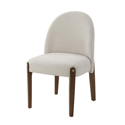 ACME Furniture - Gamarya Side Chair (Set of 2) - White Fabric & Oak Finish - DN02857 view 1