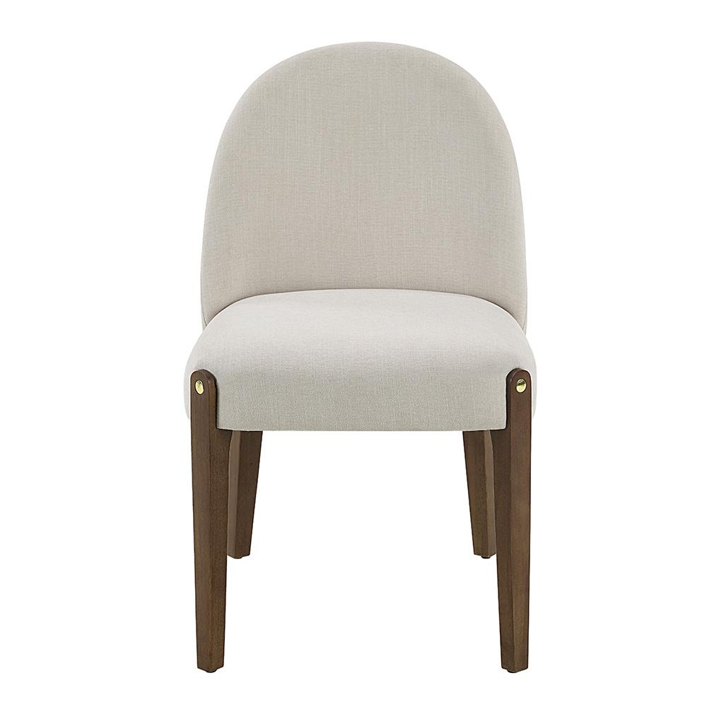 ACME Furniture - Gamarya Side Chair (Set of 2) - White Fabric & Oak Finish - DN02857 view 2