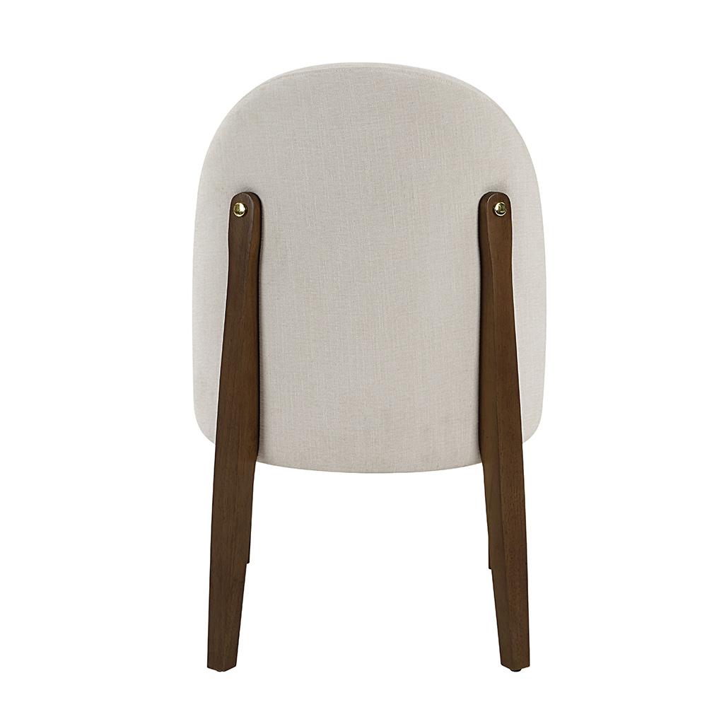 ACME Furniture - Gamarya Side Chair (Set of 2) - White Fabric & Oak Finish - DN02857 view 4