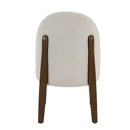 ACME Furniture - Gamarya Side Chair (Set of 2) - White Fabric & Oak Finish - DN02857 view 4