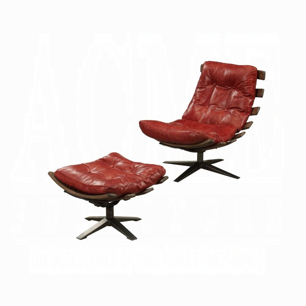 ACME Furniture - Gandy Chair & Ottoman - 59531 1
