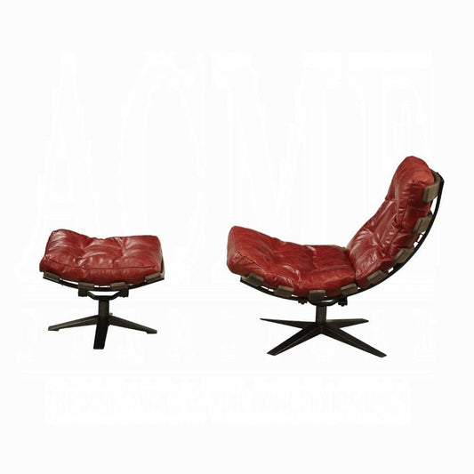 ACME Furniture - Gandy Chair & Ottoman - 59531 2