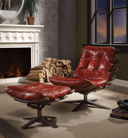 ACME Furniture - Gandy Chair & Ottoman - 59531 view 6