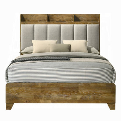 ACME Furniture - Garcia - Eastern King Bed w/USB - Light Aspen Brown - BD04861EK view 2