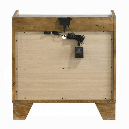ACME Furniture - Garcia - Nightstand w/LED - Light Aspen Brown - BD04863 view 4