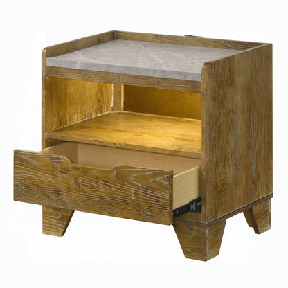 ACME Furniture - Garcia - Nightstand w/LED - Light Aspen Brown - BD04863 view 5