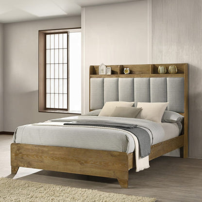 ACME Furniture - Garcia - Queen Bed w/USB - Light Aspen Brown - BD04862Q view 6