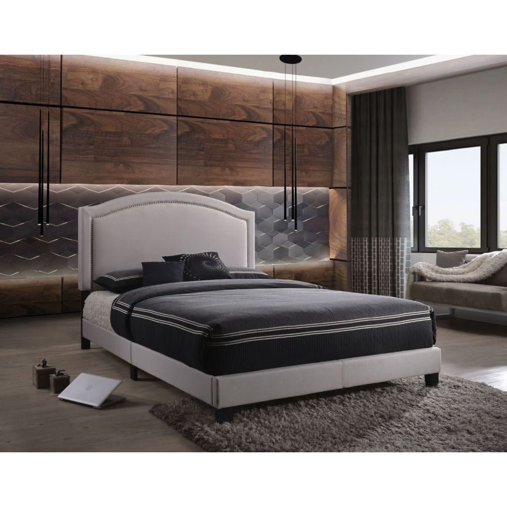 ACME Furniture - Garresso - Queen Bed - Fog Fabric - 26340Q view 4