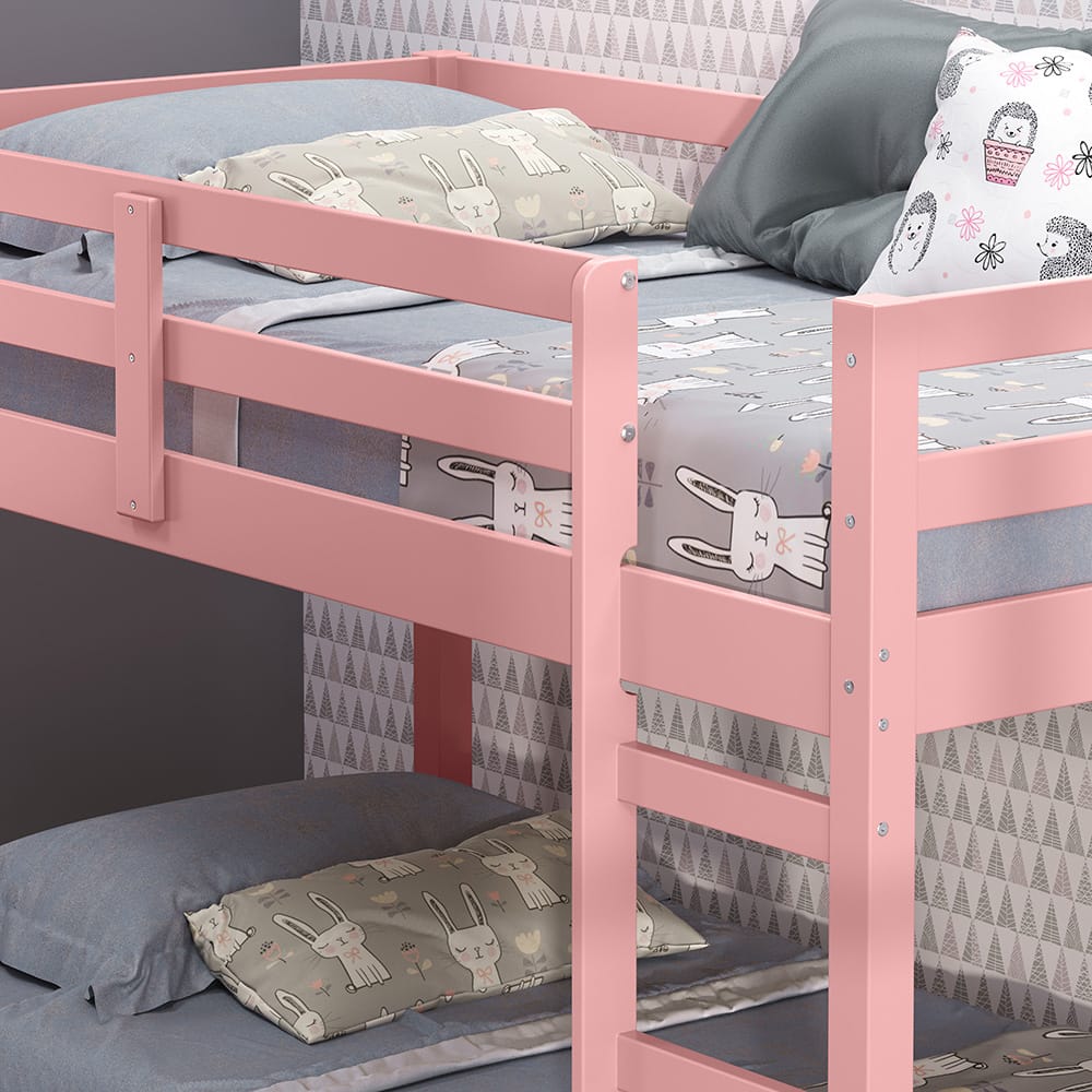 ACME Furniture - Gaston II - Twin Loft Bed - Pink  - BD00768A view 2