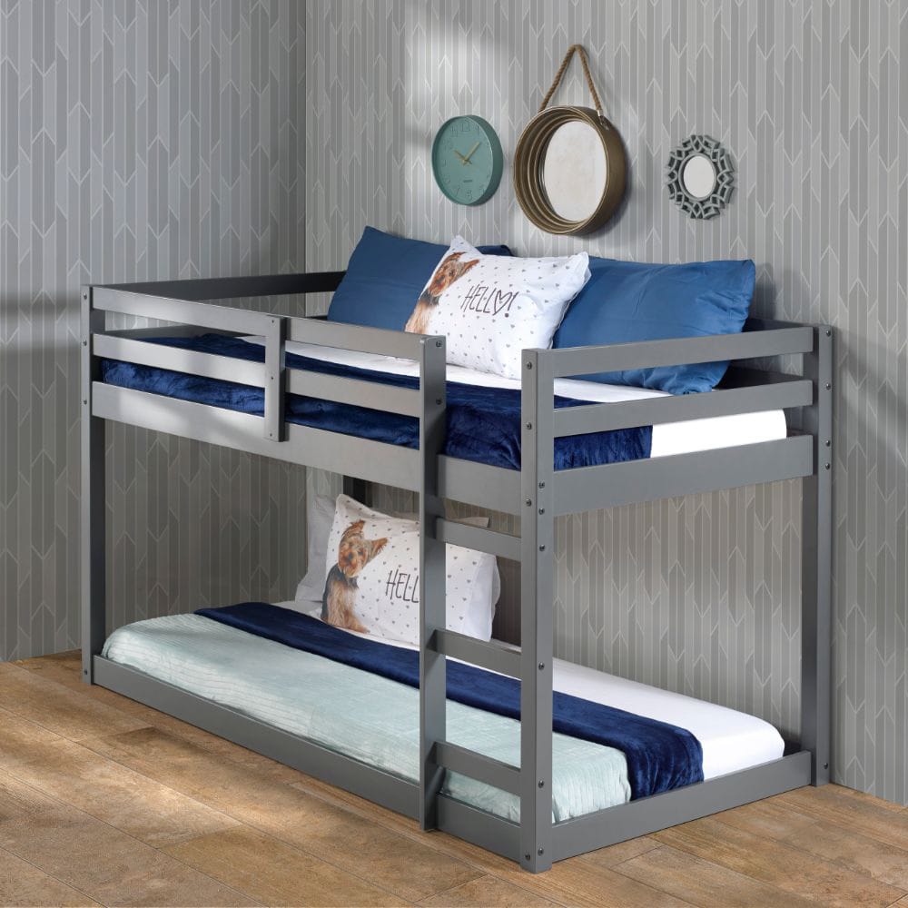 ACME Furniture - Gaston - Twin Loft Bed - Gray - 38180A view 5