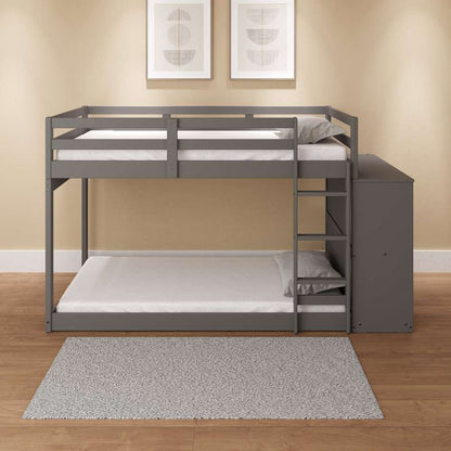 ACME Furniture - Gaston Twin/Twin Bunk Bed w/4 Drawers & 3 Compartments - Gray - BD01372 view 7