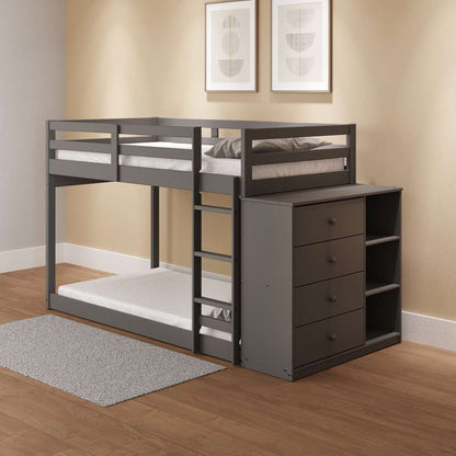 ACME Furniture - Gaston Twin/Twin Bunk Bed w/4 Drawers & 3 Compartments - Gray - BD01372 view 8
