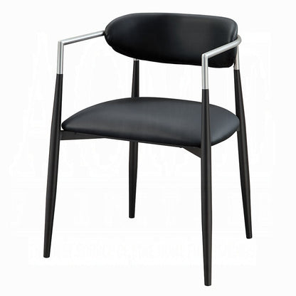 ACME Furniture - Gavan Arm Chair (Set of 2) - Black Synthetic Leather - DN03467 view 1